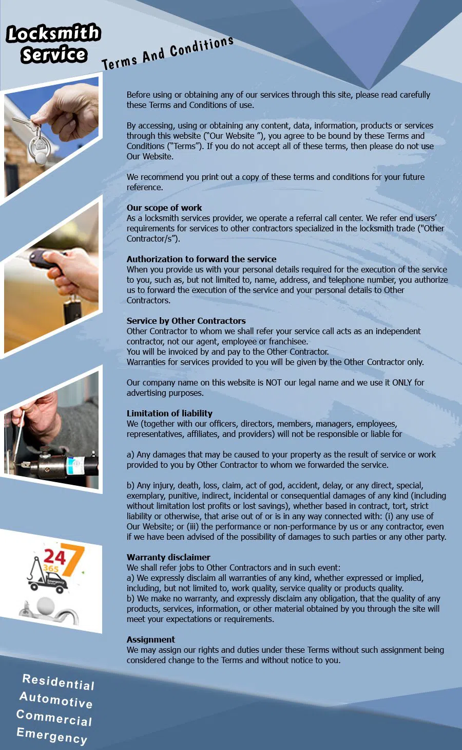 Locksmith Master Shop Fremont, CA 510-404-0382 - TermsAndCondition-12